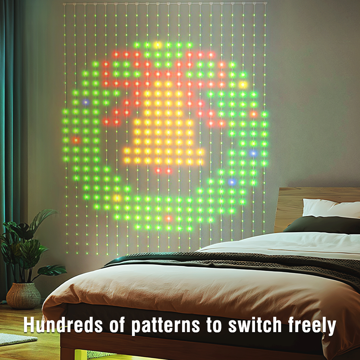 HCP039 DIY皮线窗帘灯串